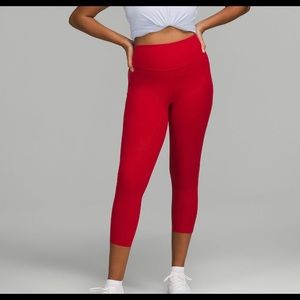 Lululemon Base Pace 25” Leggings - Dark Red - Size 6